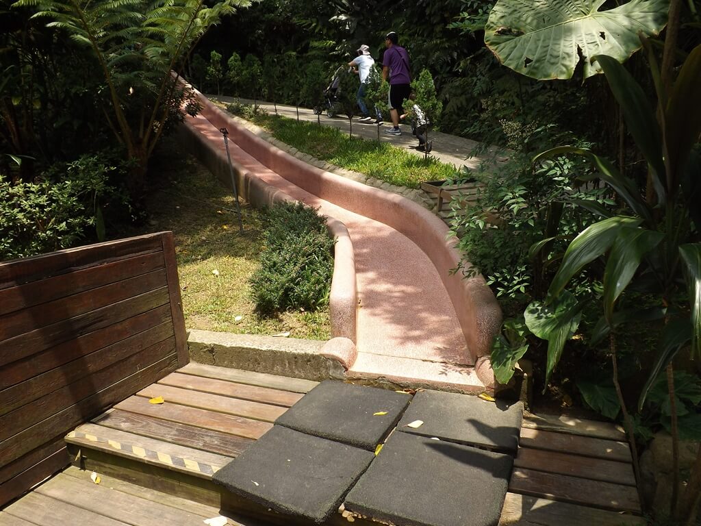 森林鳥花園（已停止營業）的圖片：樹屋後的磨石子溜滑梯