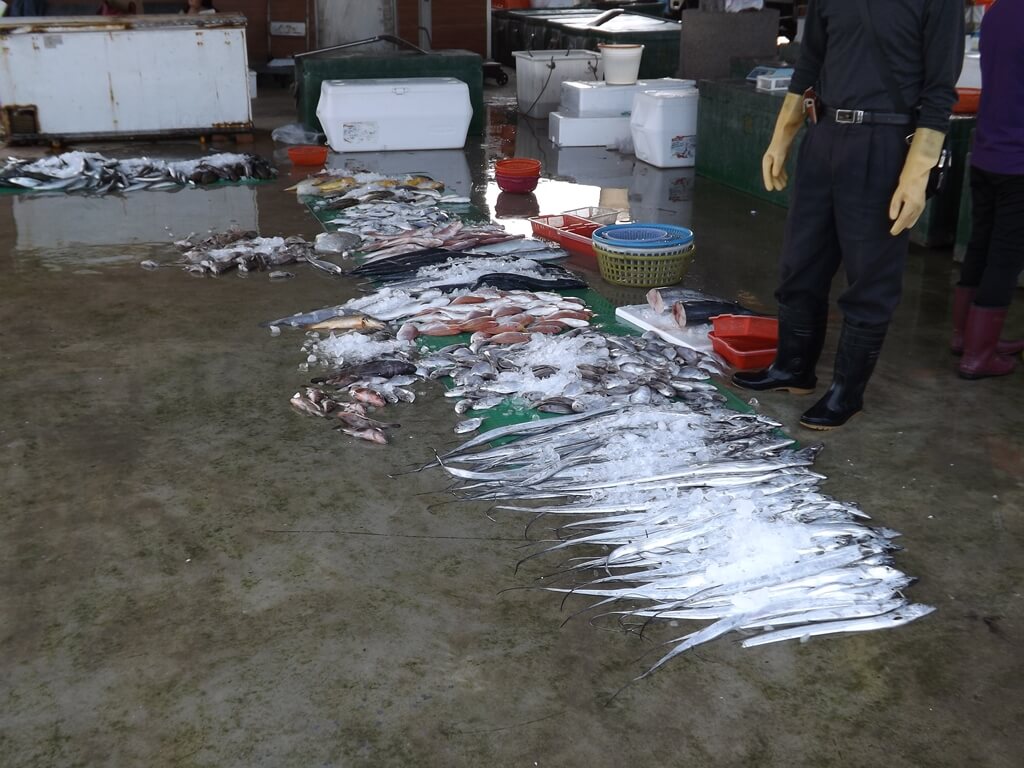 竹圍漁港的圖片：叫賣中的新鮮漁獲