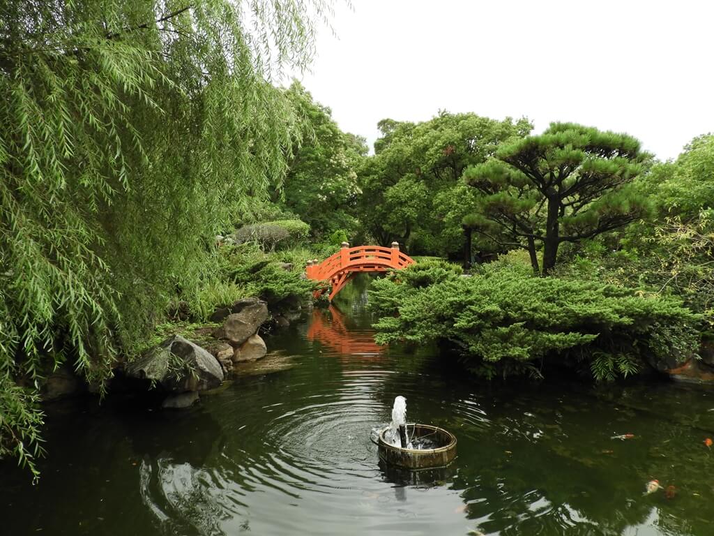 埔心牧場的圖片：日式花園的水池與小橋