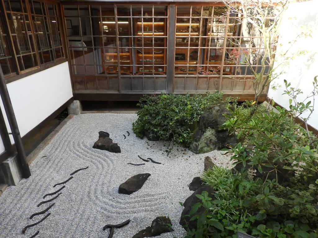 北投文物館的圖片：日式建築內的小露天院子
