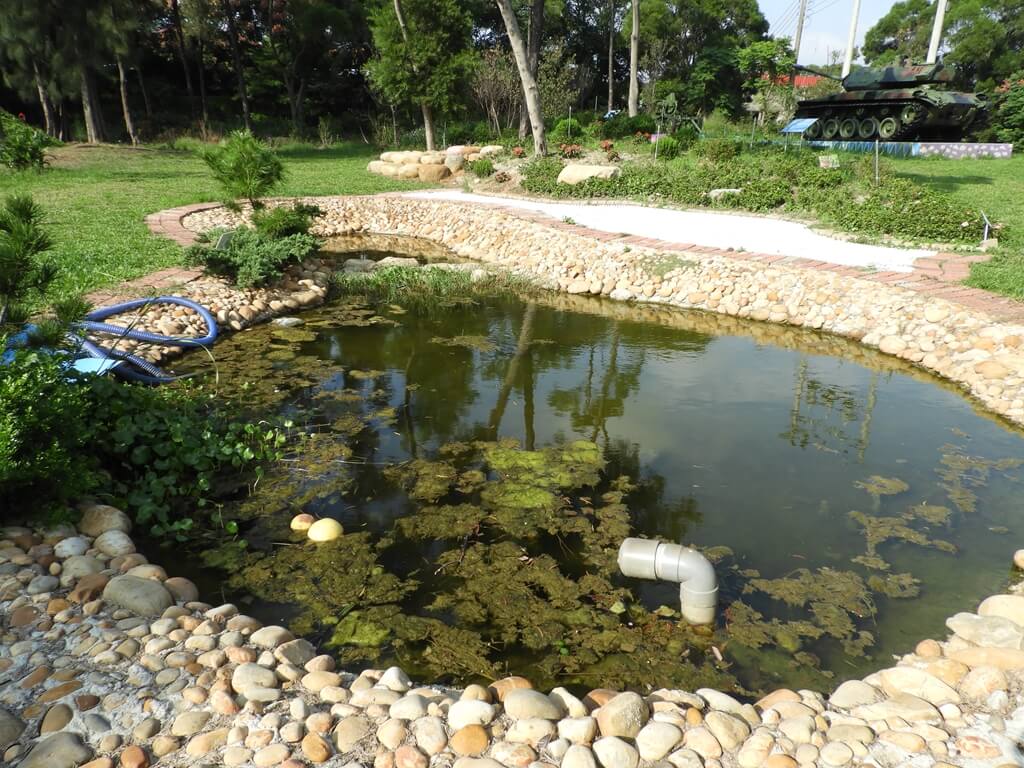 湖南村生態戰車公園的圖片：小型生態水池