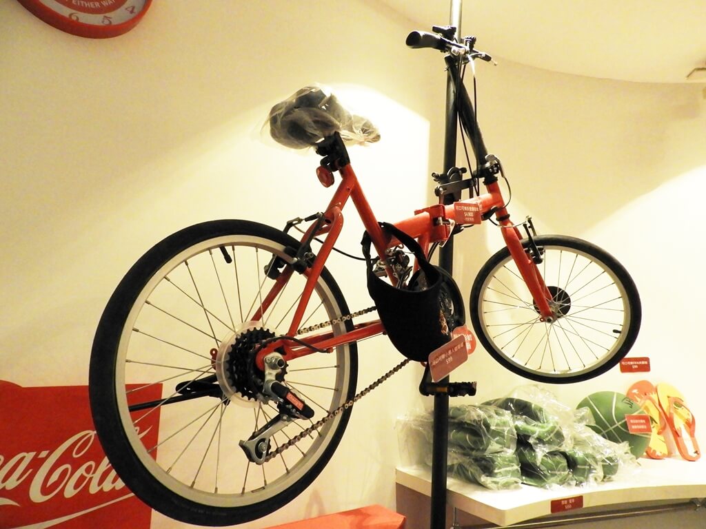 可口可樂世界（桃園可口可樂觀光工廠）的圖片：可口可樂折疊腳踏車