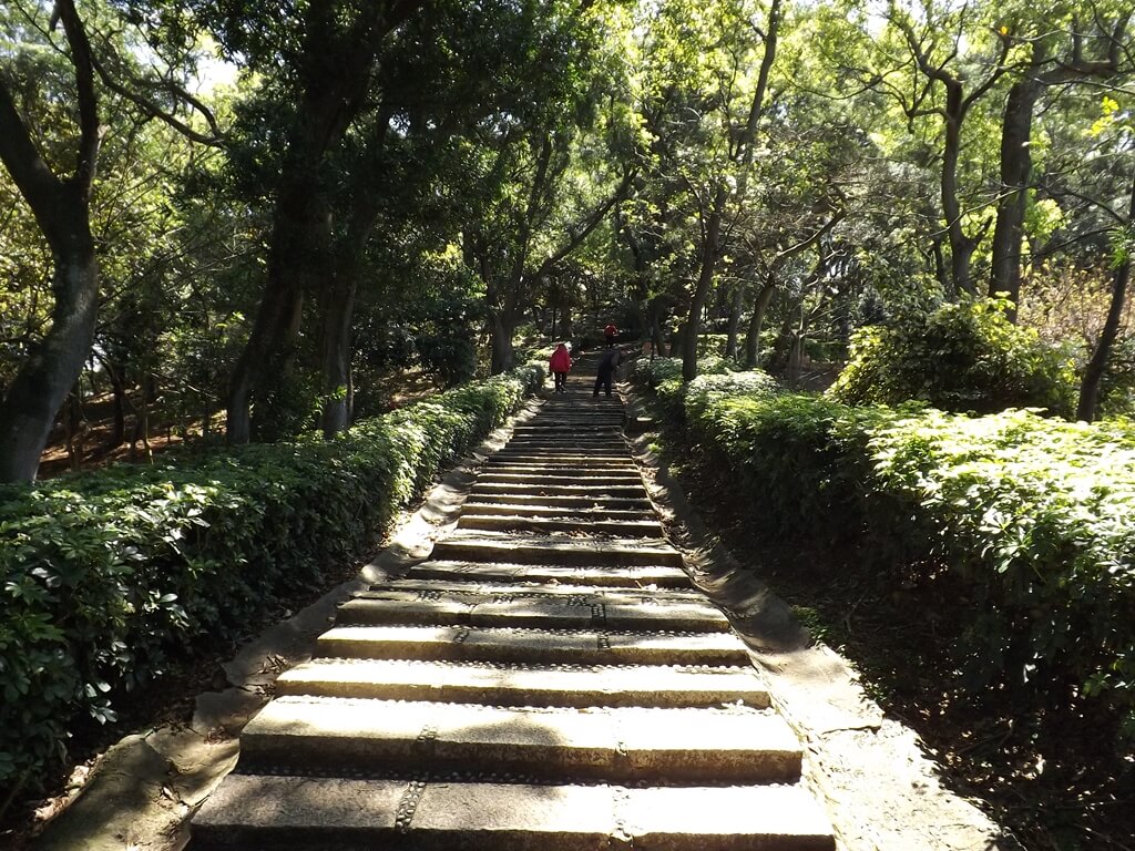 楊梅貴山客家文化公園的圖片：水泥階梯步道繼續往上