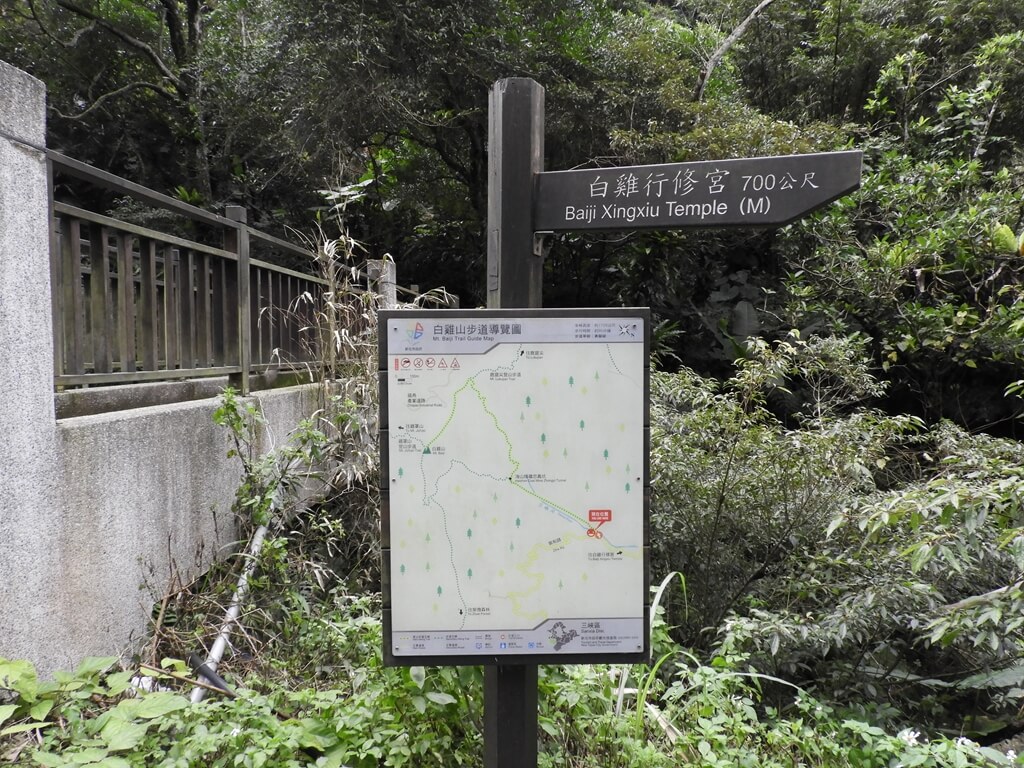 白雞山登山步道的圖片：白雞山登山步道路線圖