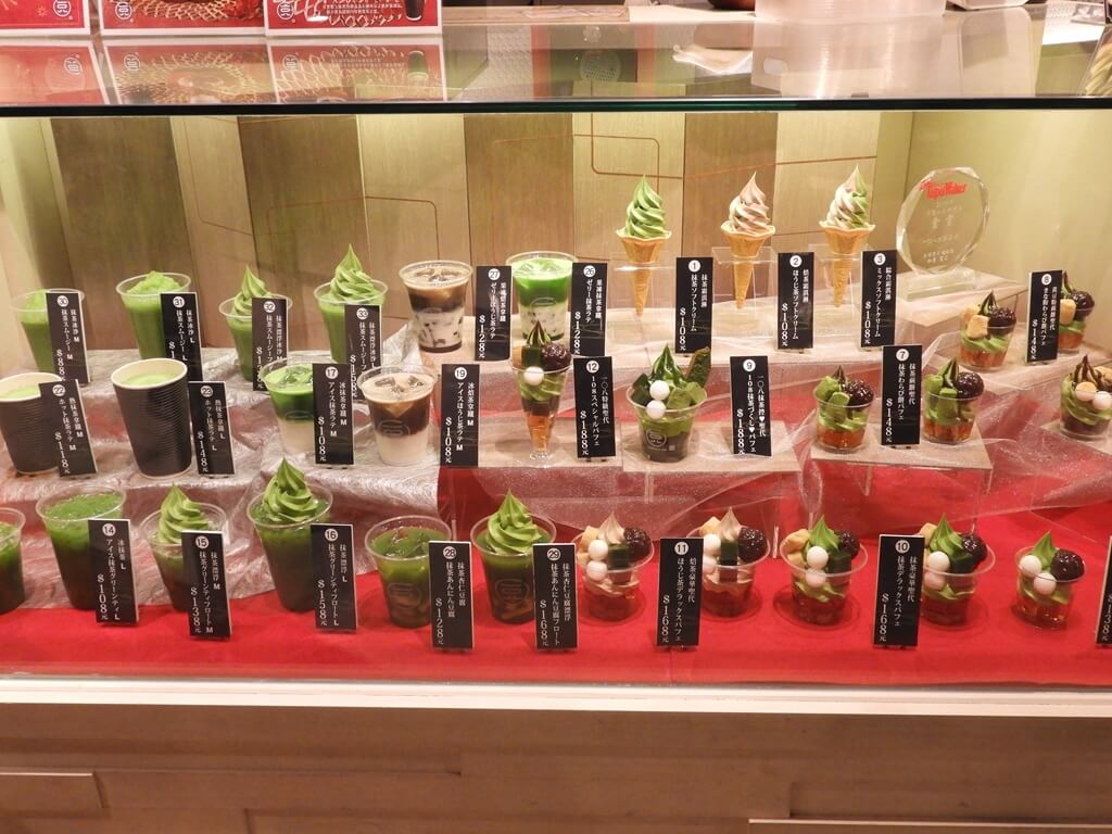 京站時尚廣場 Q Square的圖片：一〇八抹茶茶廊的抹茶系列商品