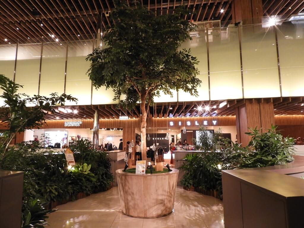 京站時尚廣場 Q Square的圖片：中央走道的大樹盆栽