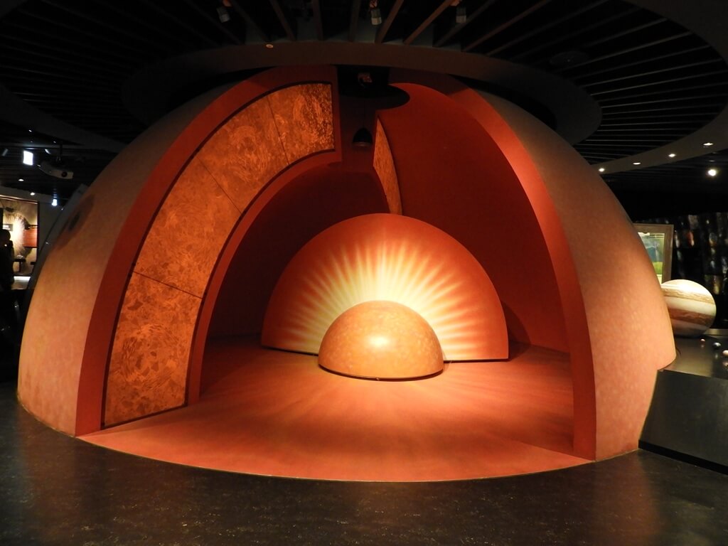 臺北市立天文科學教育館的圖片：太陽的構造展示