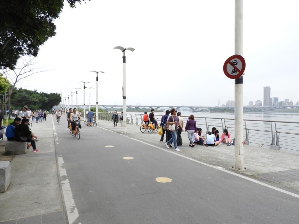 大稻埕碼頭的圖片：大稻埕旁的延平河濱公園車道
